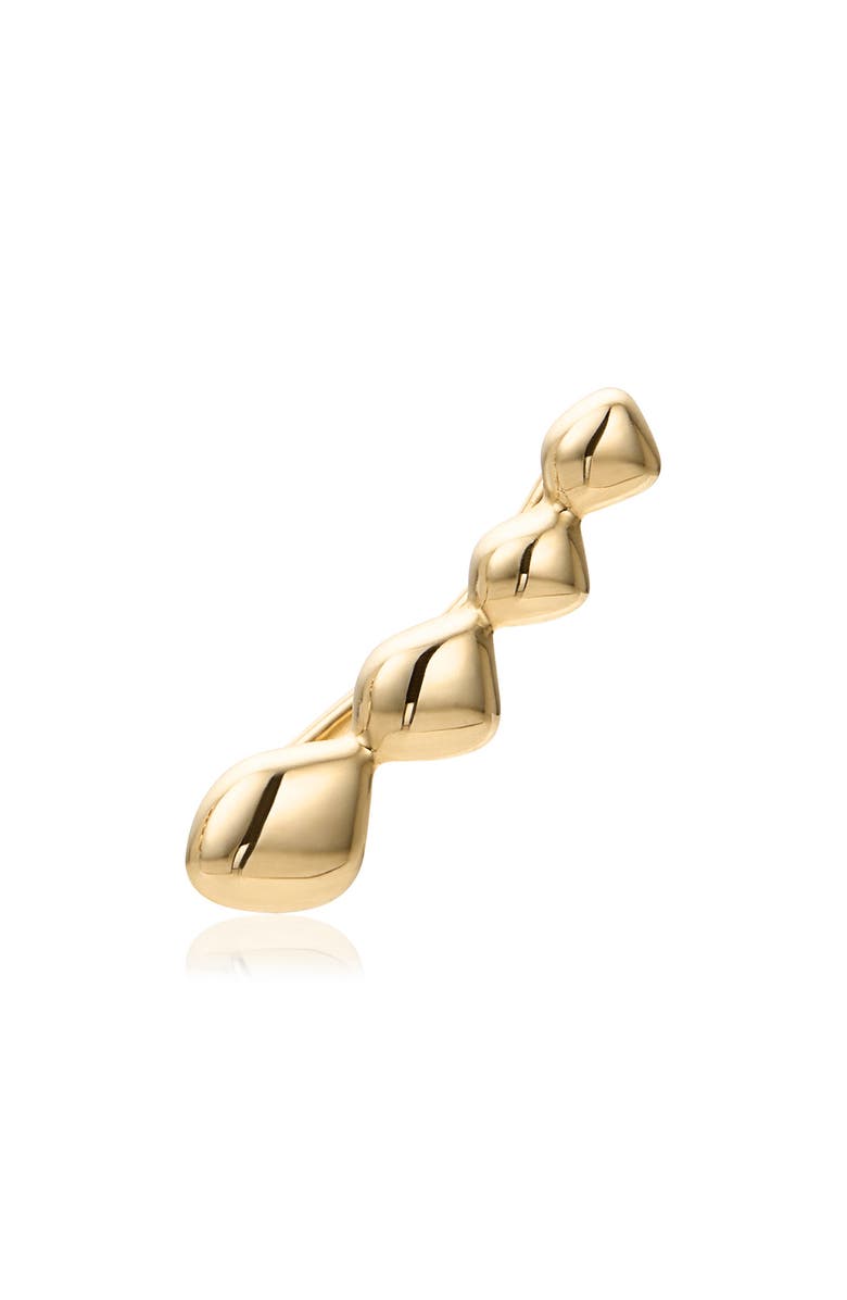 Monica Vinader Nura Teardrop Single Ear Climber, Main, color, Yellow Gold-Left