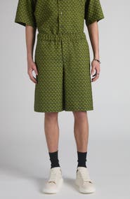 McQueen Skull Jacquard Pajama Shorts