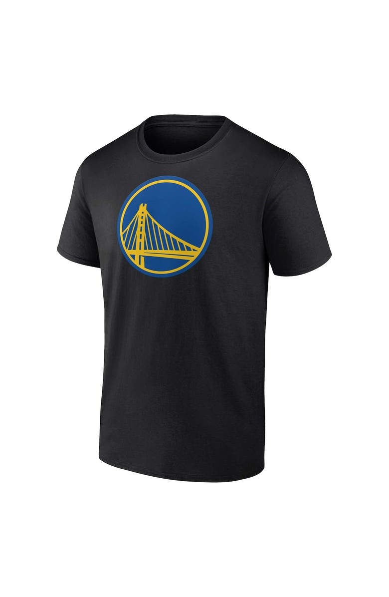 FANATICS Men's Fanatics Branded Black Golden State Warriors Primary Logo T-Shirt, Alternate, color, 