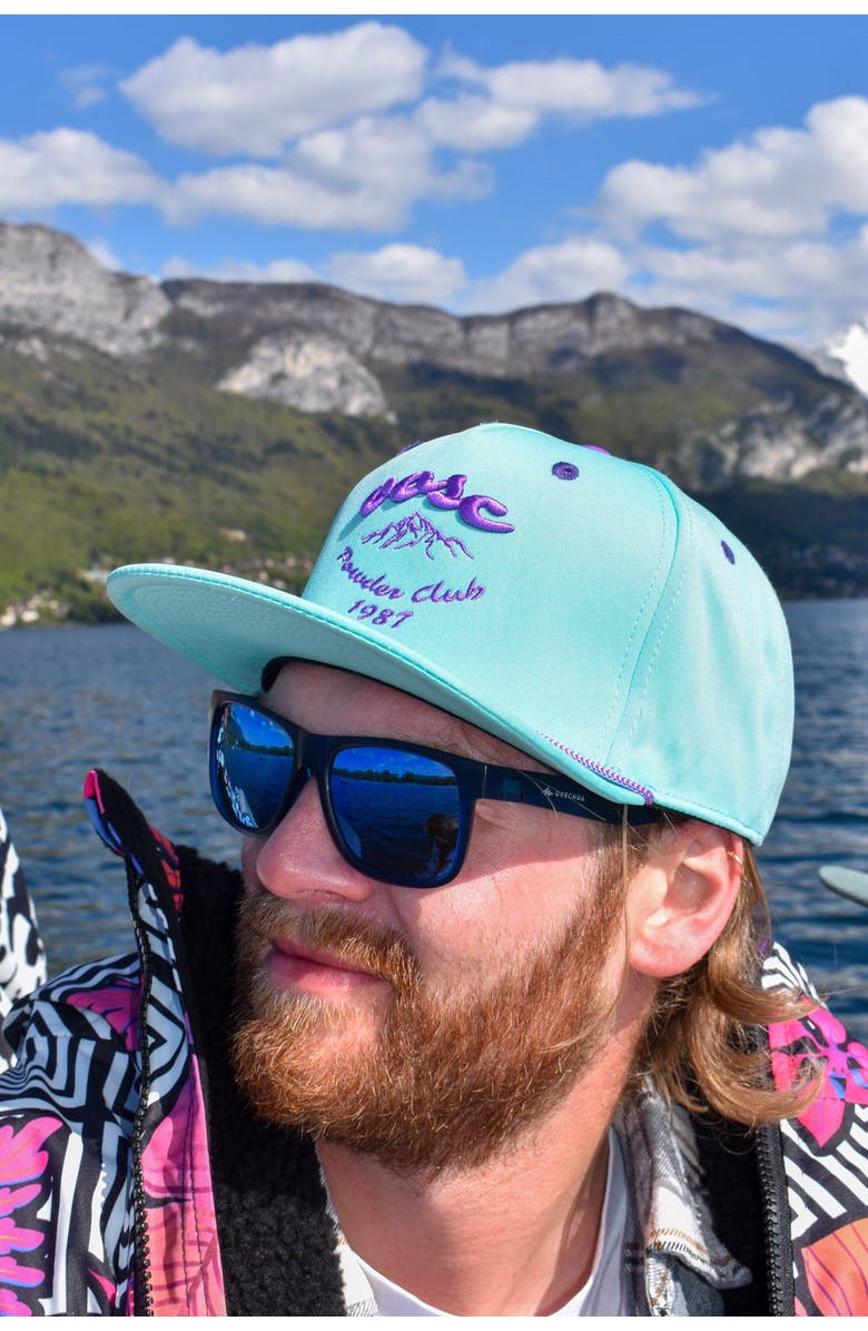 OOSC Powderclub Snapback - Aqua, Alternate, color, Aqua