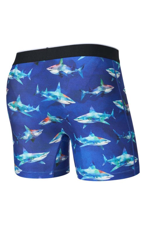 Saxx Volt Breathable Sim Fit Mesh Boxer Briefs In Blue