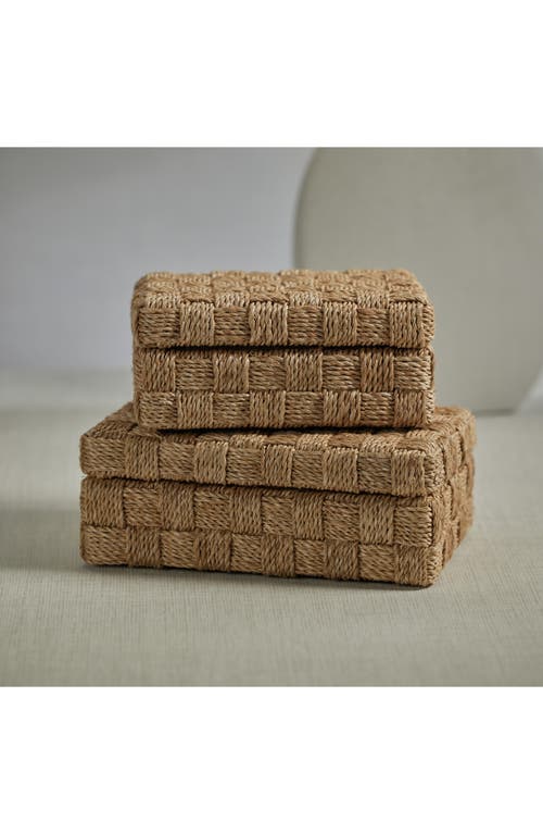Zodax Taranto Abaca Rope Decorative Box In Neutral