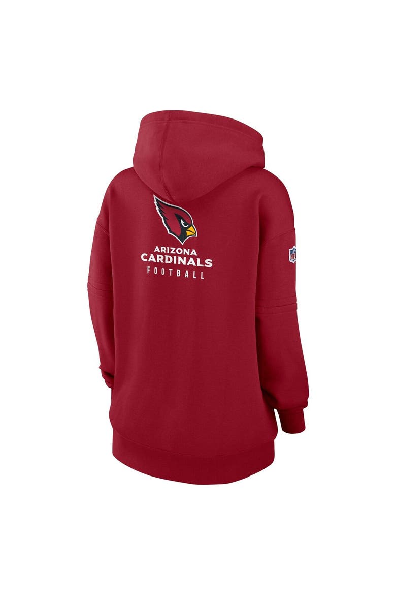 Women's Nike Cardinal Arizona Cardinals 2023 Sideline Club Fleece Pullover Hoodie, Alternate, color, Cardinal