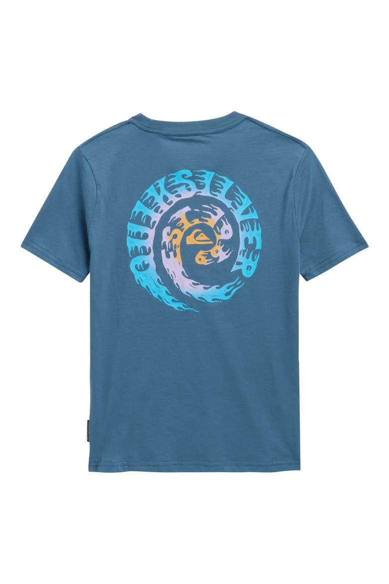 Kids' Spiral Saw Cotton Graphic T-Shirt, Alternate, color, REAL TEAL