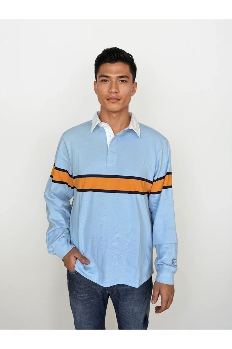 Oxford Club Rugby Shirt, Main, color, Light Blue