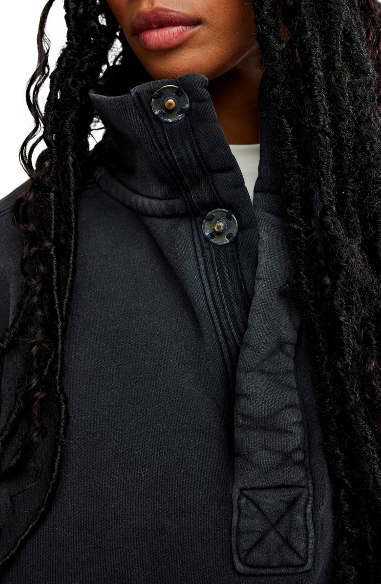 Free People Timeless Cotton Blend Pullover, Alternate, color, Black