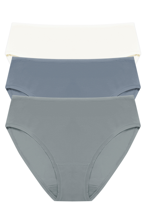 Natori Women's Bliss French Cut Underwear, Lilac grey, XS