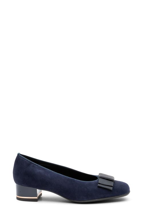 Ara Garnet Suede Pump In Blue
