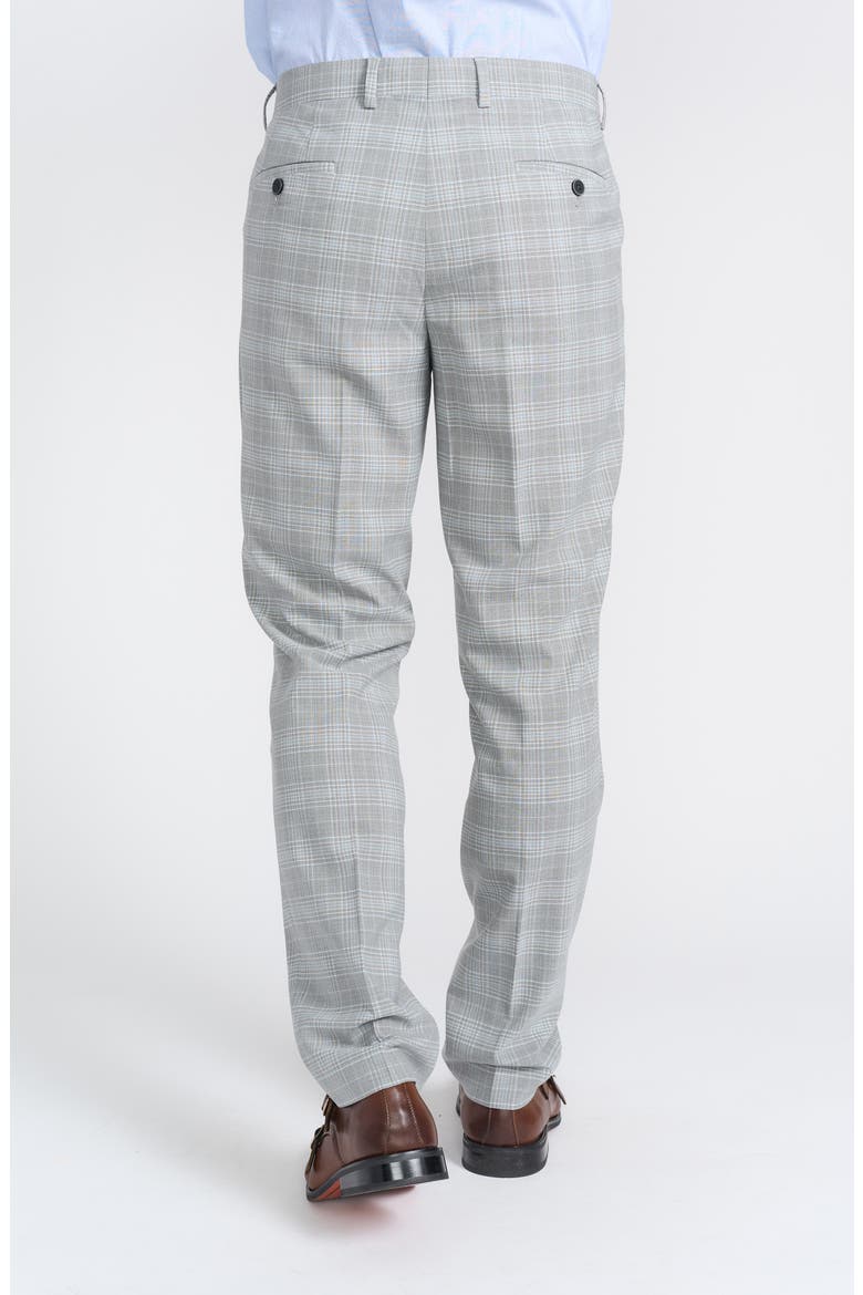 Hoxton Grey Plaid Stretch Suit, Alternate, color, GREY