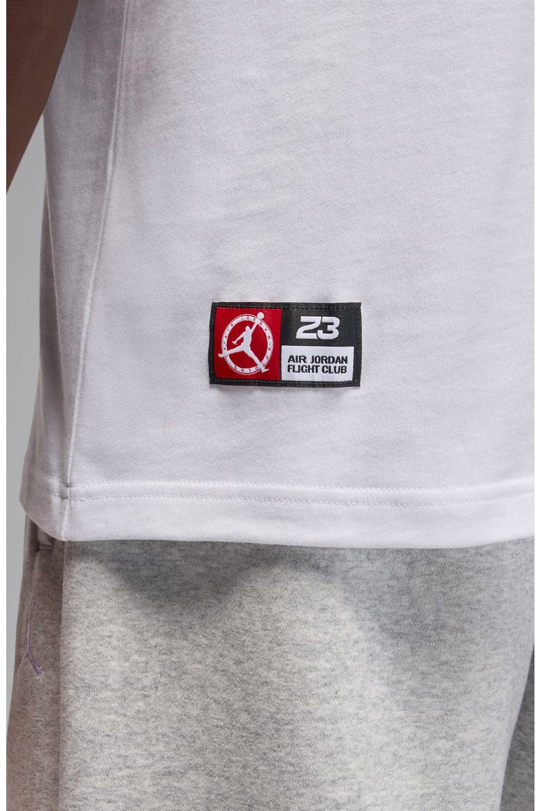 MJ Flight Club Short Sleeve T-Shirt, Alternate, color, 100 WHITE
