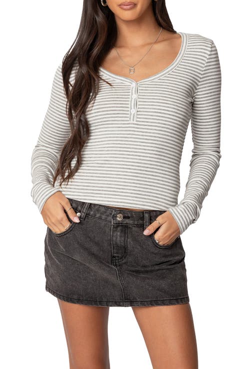 Jocelyn Stripe Stretch Cotton Top