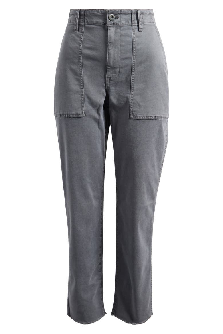 Garment Dyed Slim Straight Leg Utility Pants, Alternate, color, DARK PAVEMENT