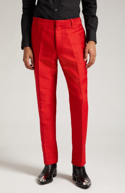 Jacquard Cigarette Trousers
