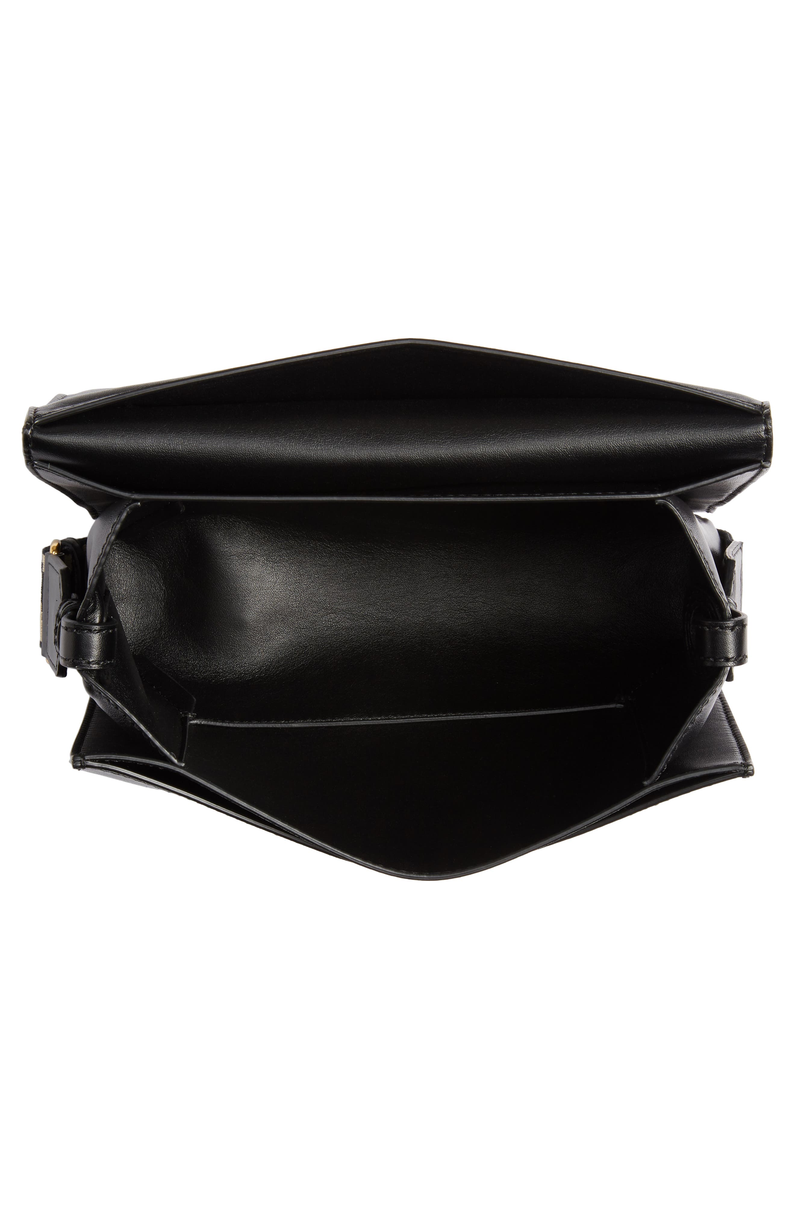 Stella McCartney Logo Strap Faux Leather Crossbody Bag, Alternate, color, 