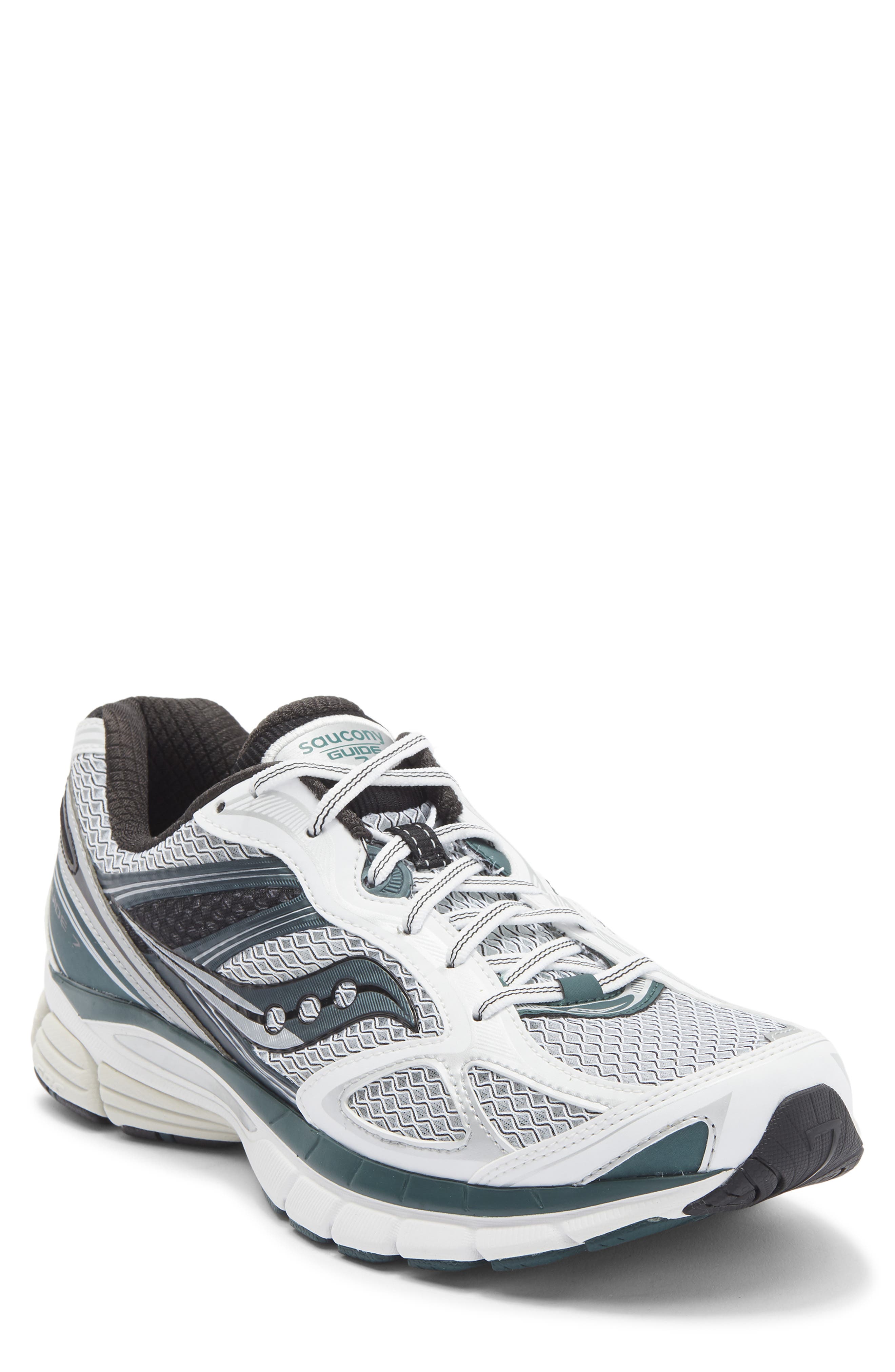 Saucony Gender Inclusive ProGrid Guide 7 Sneaker, Main, color, White/ Pine