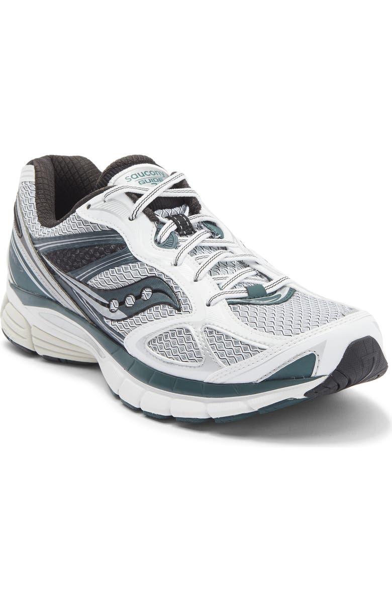 Saucony Gender Inclusive ProGrid Guide 7 Sneaker, Main, color, White/ Pine