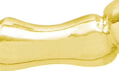 Estella Bartlett Small Bamboo Link Hoop Earrings In Gold