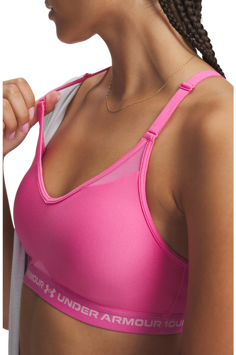 Crossback Low Impact Sports Bra, Alternate, color, PINK FRENZY
