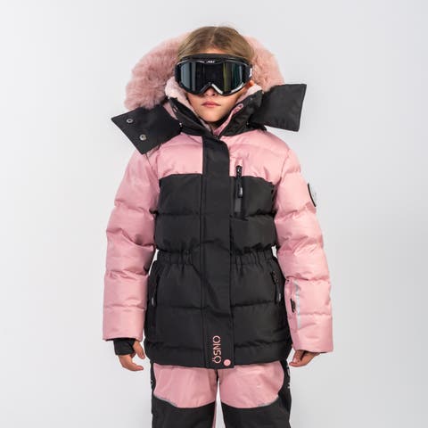 Angel Faux Fur Trimmed Insulated Snowsuit