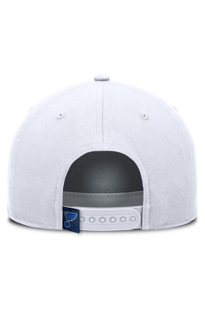 FANATICS Men's Fanatics White St. Louis Blues Rope A-Frame Adjustable Hat, Alternate, color,