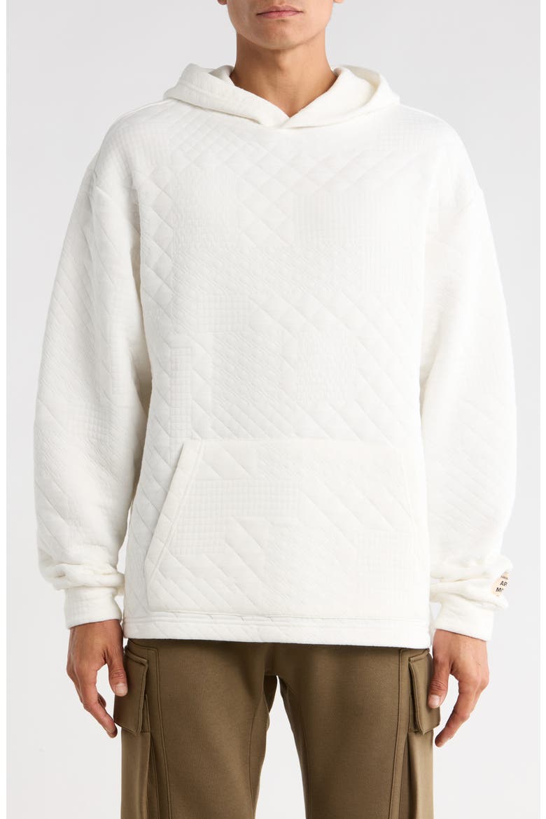 Quilted Hoodie, Main, color, IVORY
