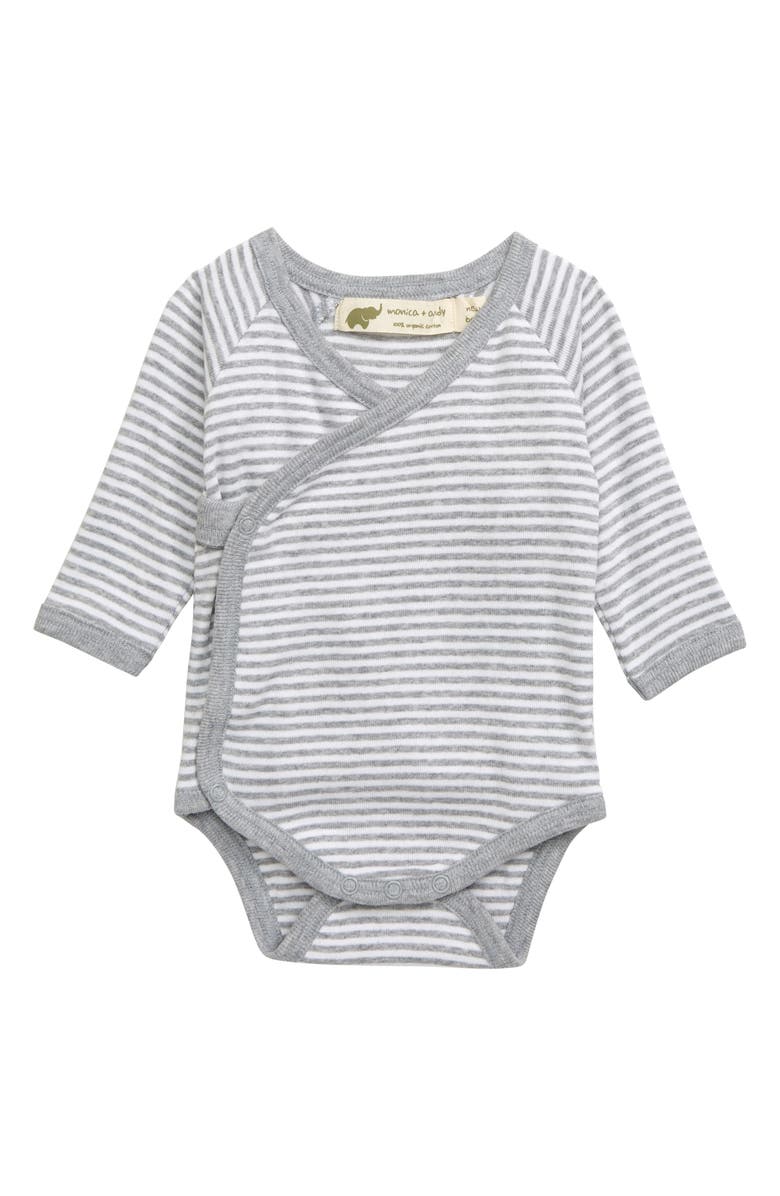 Monica + Andy Lucky Organic Cotton Bodysuit, Main, color,