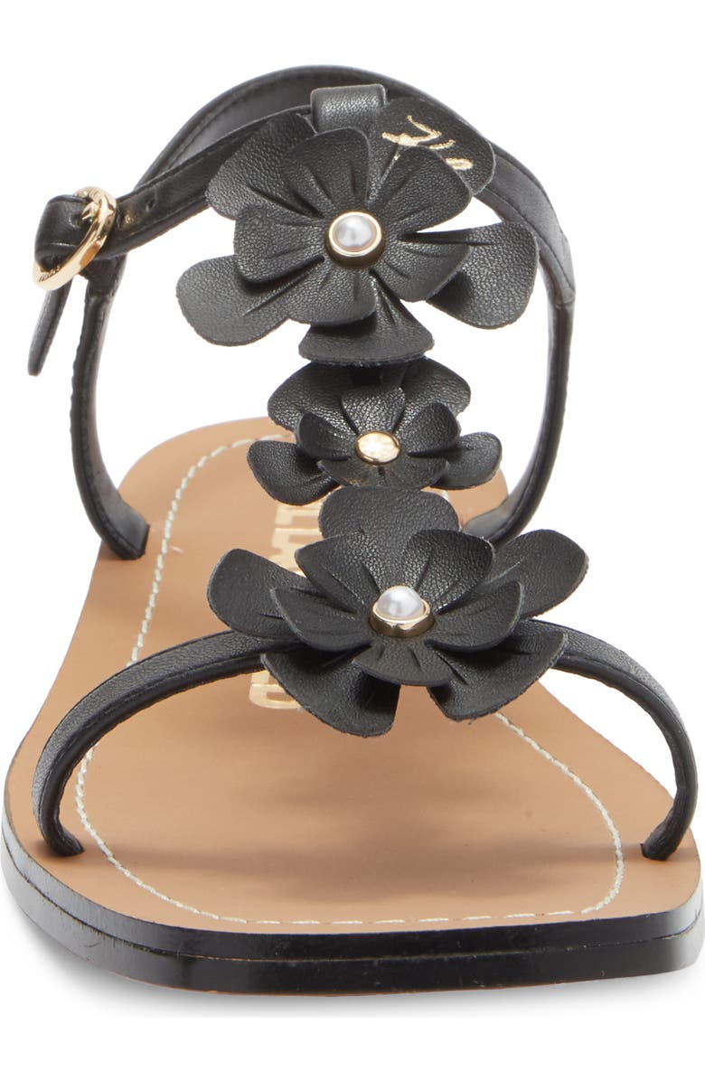 KARL LAGERFELD PARIS Margate T-Strap Sandal, Alternate, color, Black