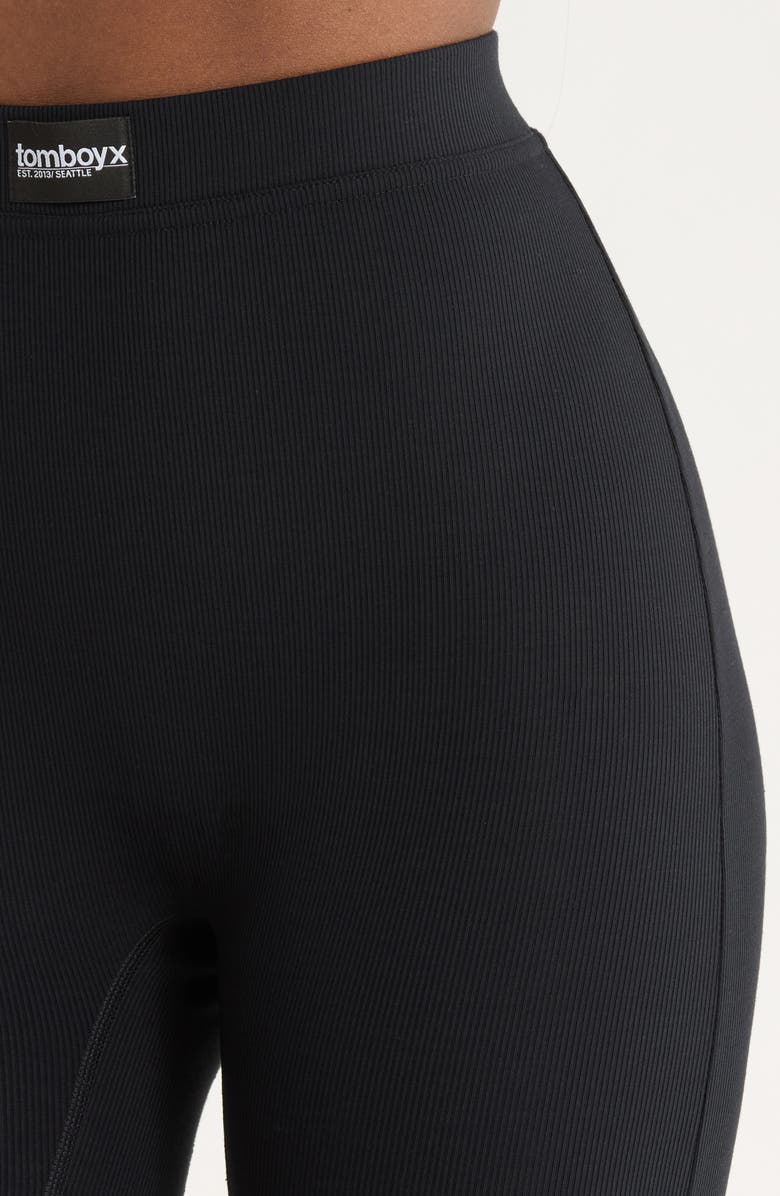 TomboyX Rib 9-Inch Boxer Briefs, Alternate, color, Black