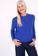 Kettlewell Cable Cashmere Blend Crew Neck Sweater