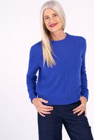 Kettlewell Cable Cashmere Blend Crew Neck Sweater