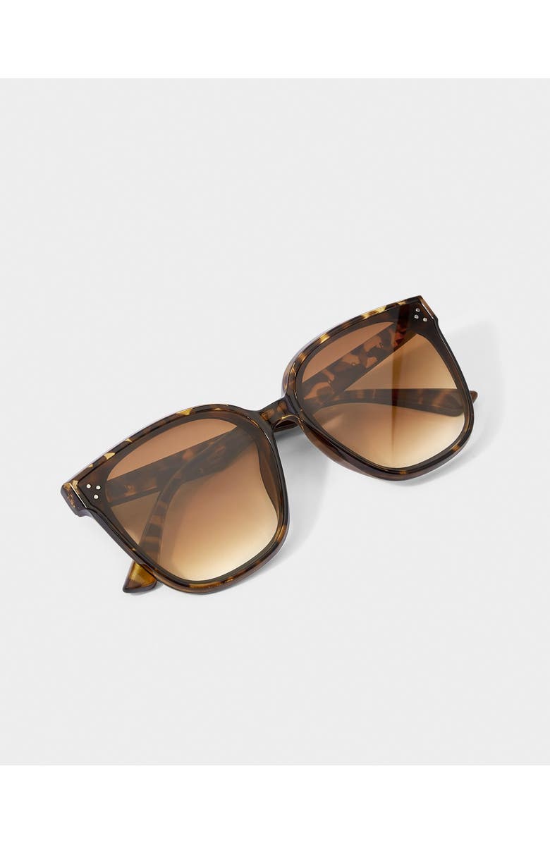 Katie Loxton Savannah Sunglasses in Brown Tortoiseshell, Alternate, color, Brown Tortoishell