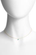 Zoë Chicco 14K Gold Bezel Birthstone Necklace