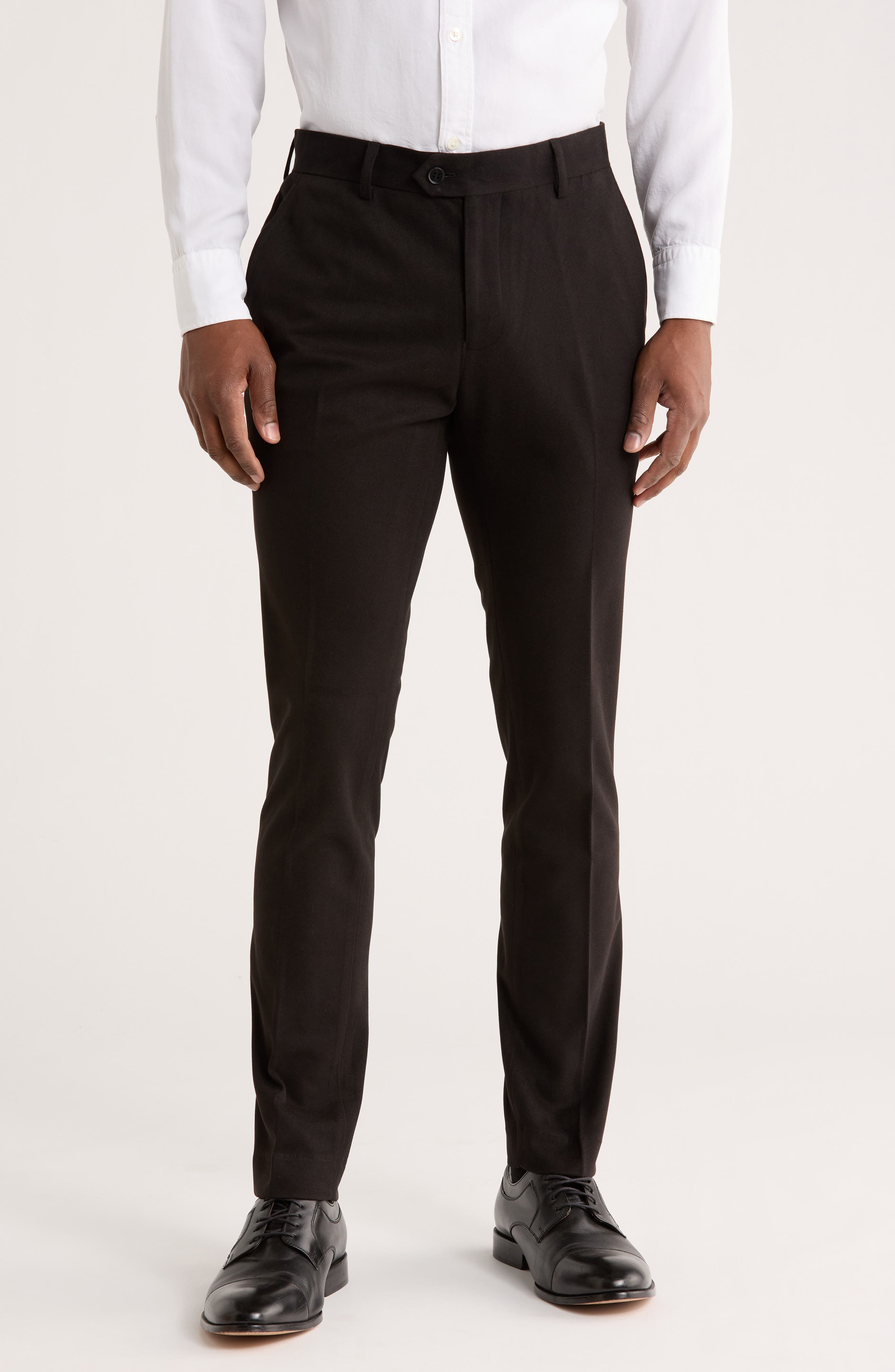 T.R. PREMIUM Slim Fit Flat Front Dress Pants