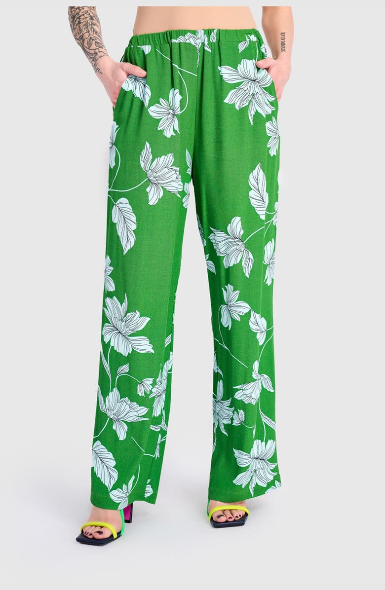 Alembika Reef Straight Pants, Main, color, Green