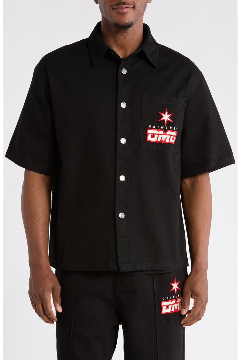 Star Logo Shirt, Alternate, color, BLACK