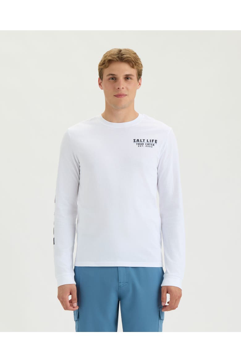 Catch and Retrieve Long Sleeve Tee, Main, color, WHITE