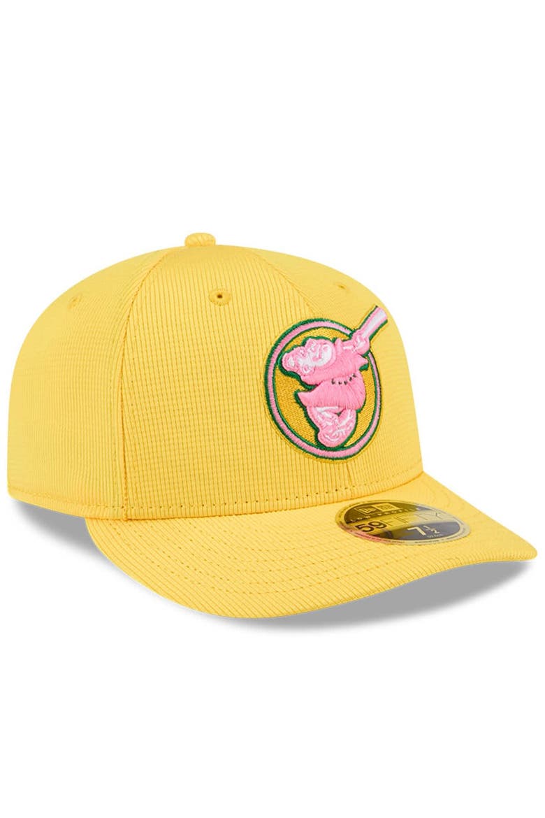 Men's New Era Yellow San Diego Padres City Connect Batting Practice Low Profile 59FIFTY Fitted Hat, Alternate, color, Yellow