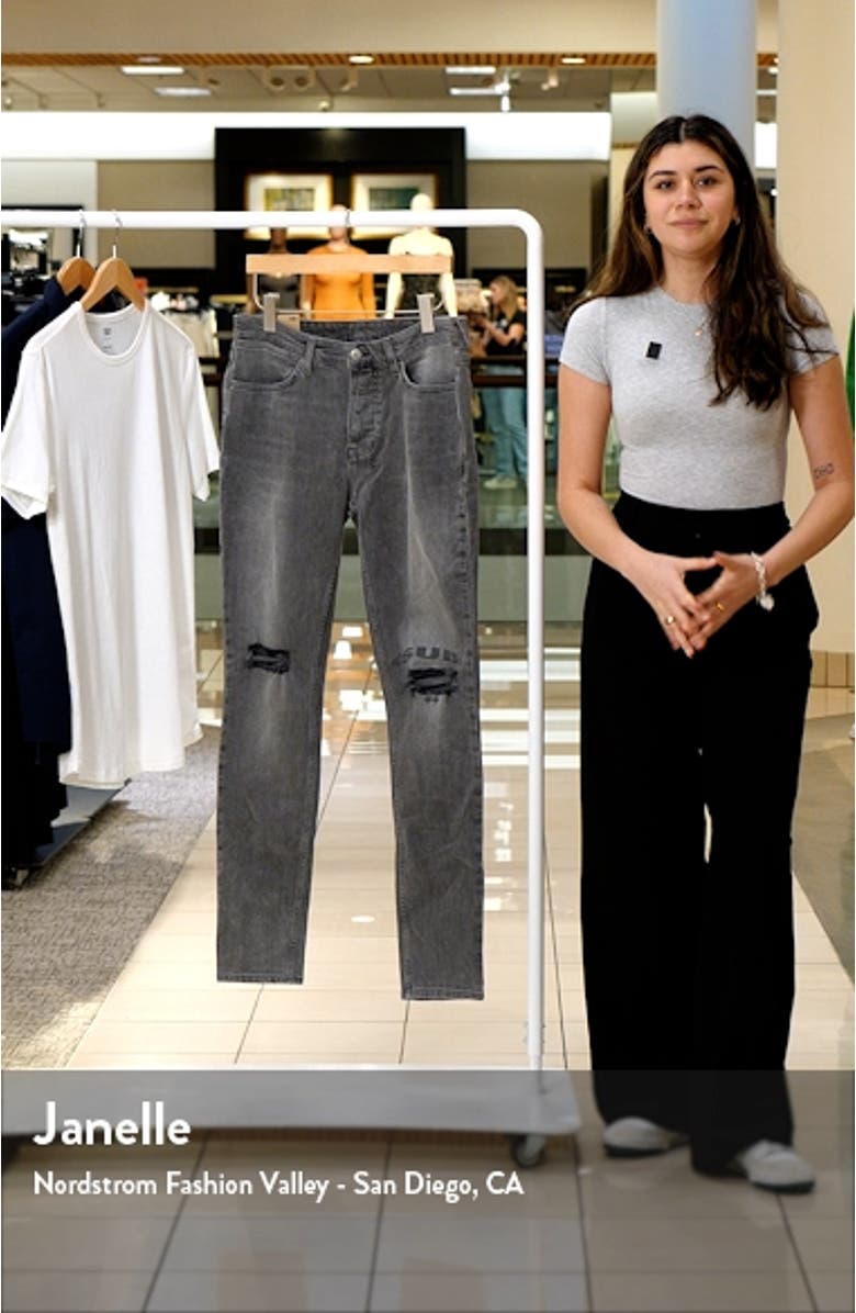 Van Winkle Monokrome Ripped Skinny Jeans, sales video thumbnail