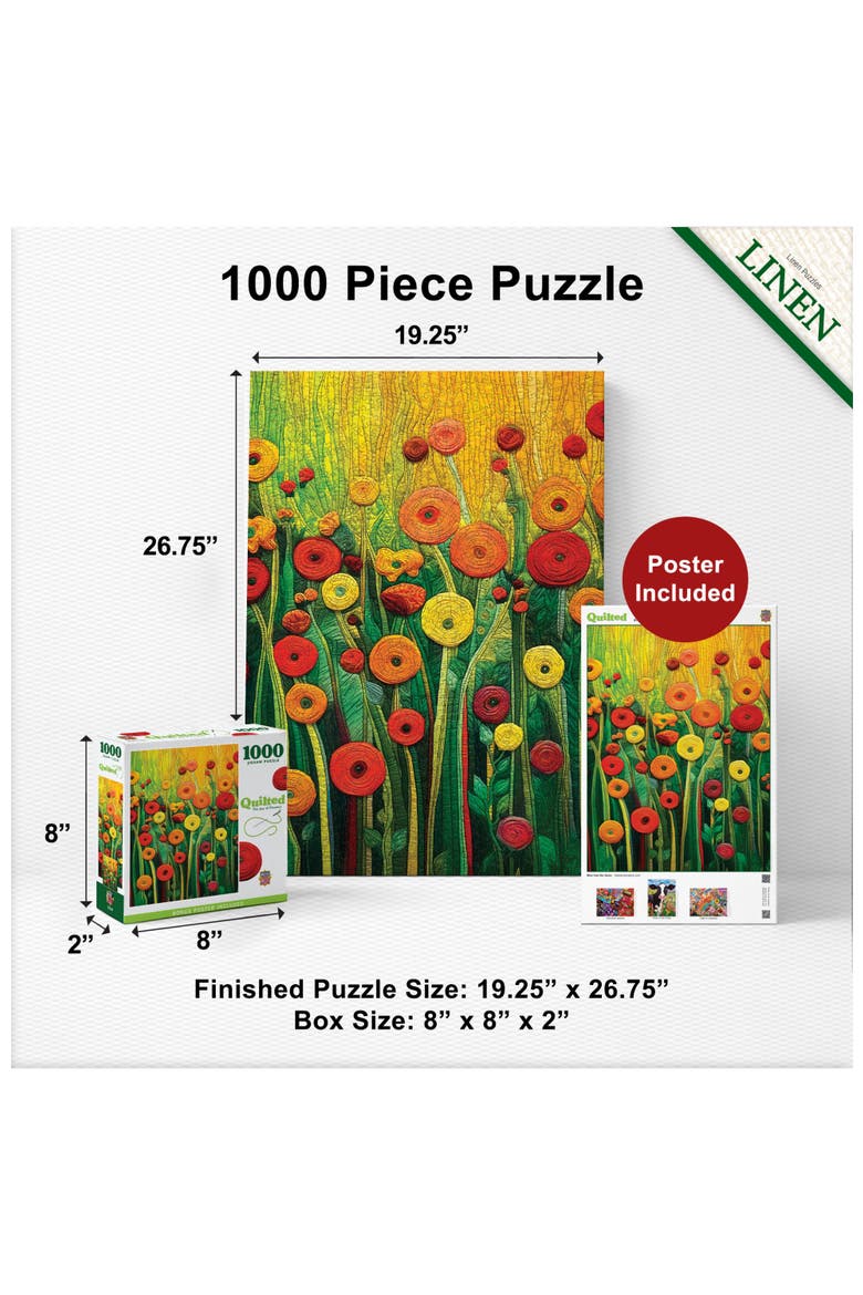 The Joy of Flowers 1000 Piece Puzzle, Alternate, color, Multicolor