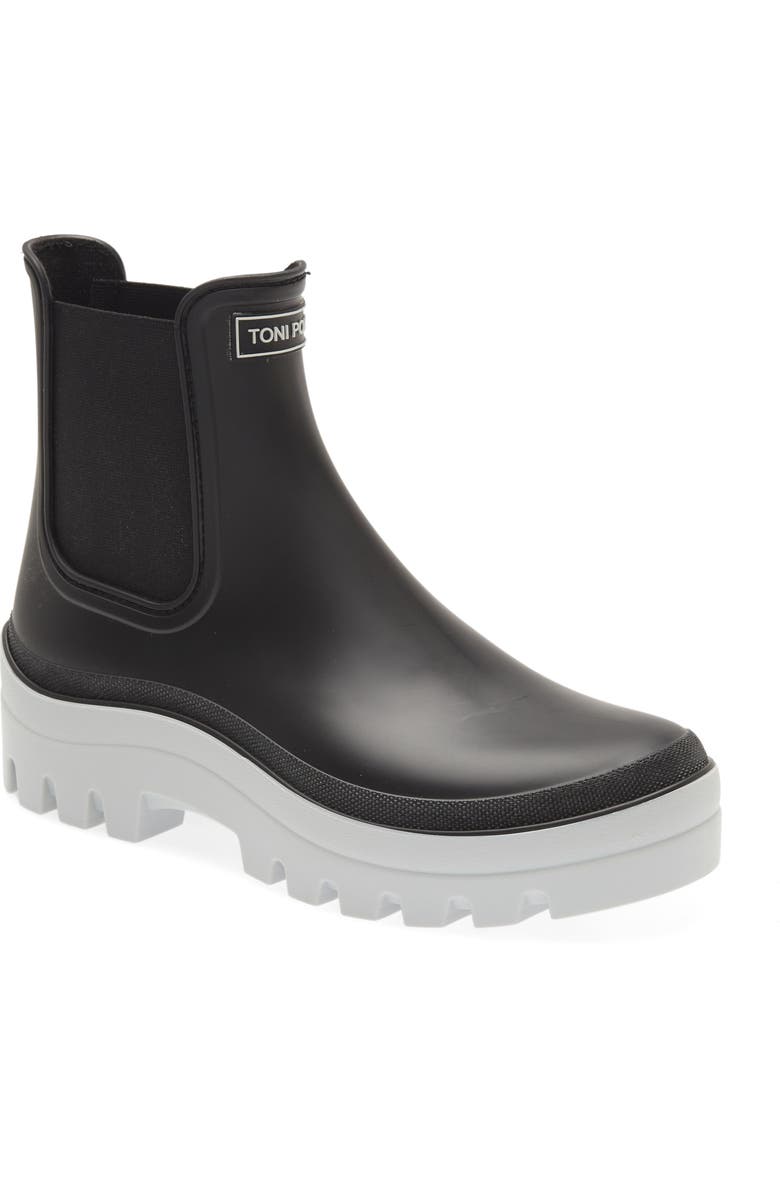 Toni Pons Covent Waterproof Lug Sole Boot, Main, color, Black/ Ice Gel