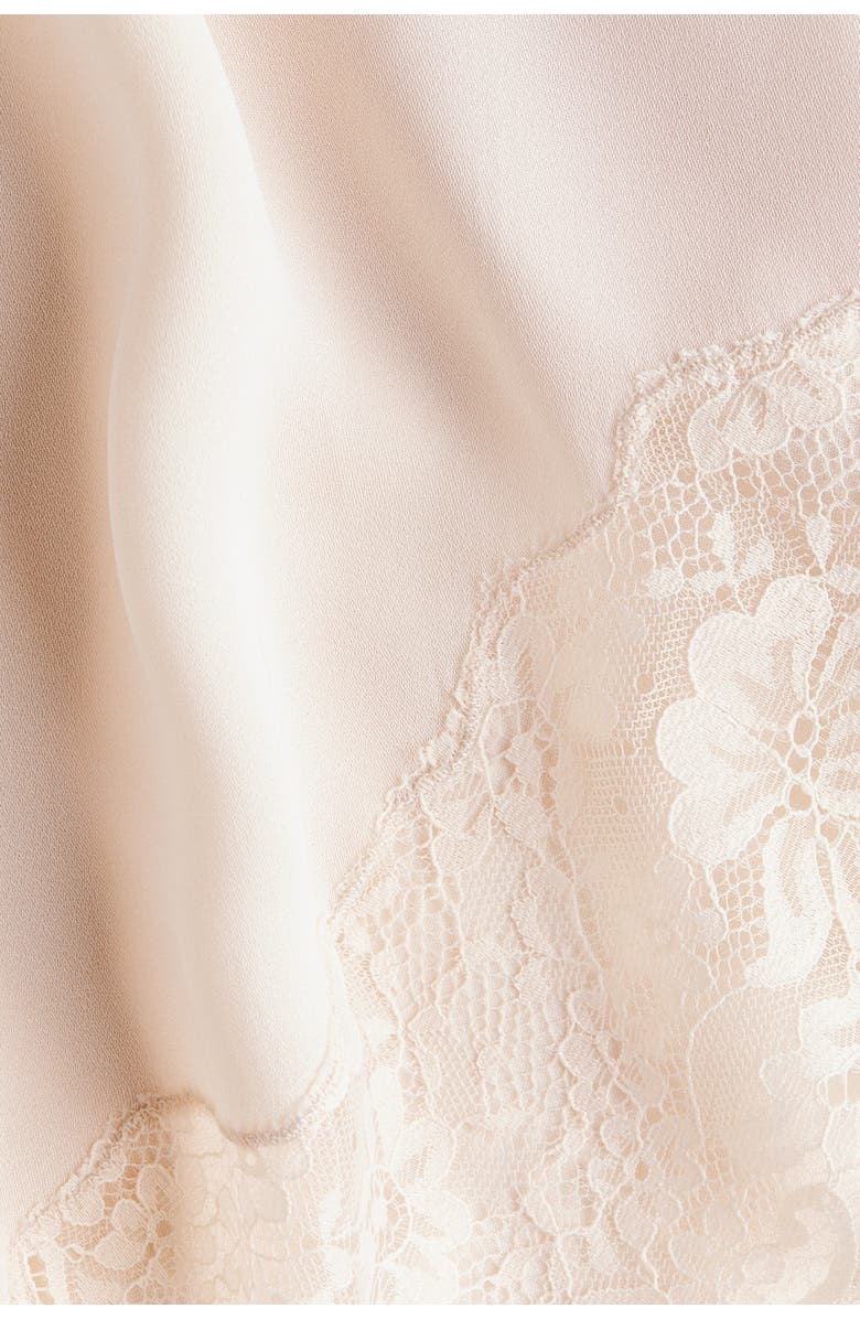 H&M Mama Lace-trimmed Viscose Skirt, Alternate, color, Light Pink