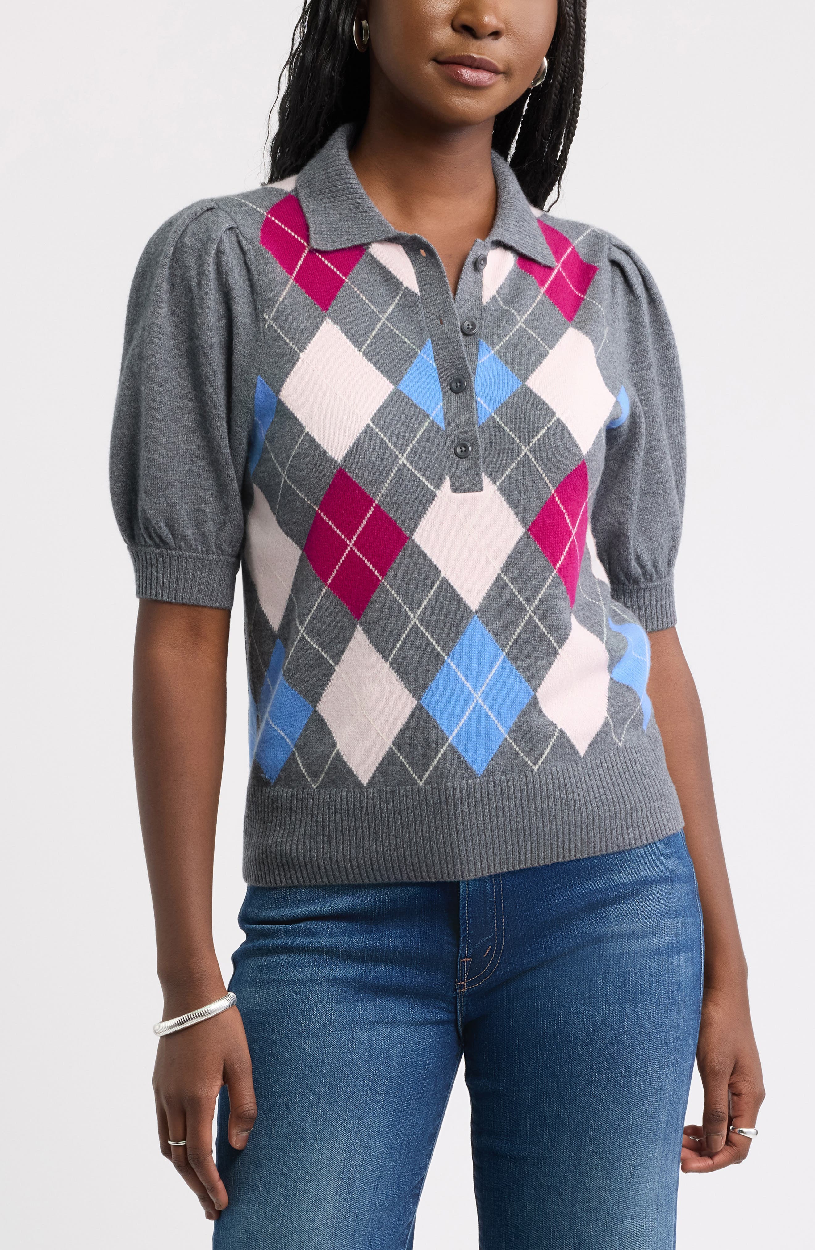 GREY- PINK MARY ARGYLE