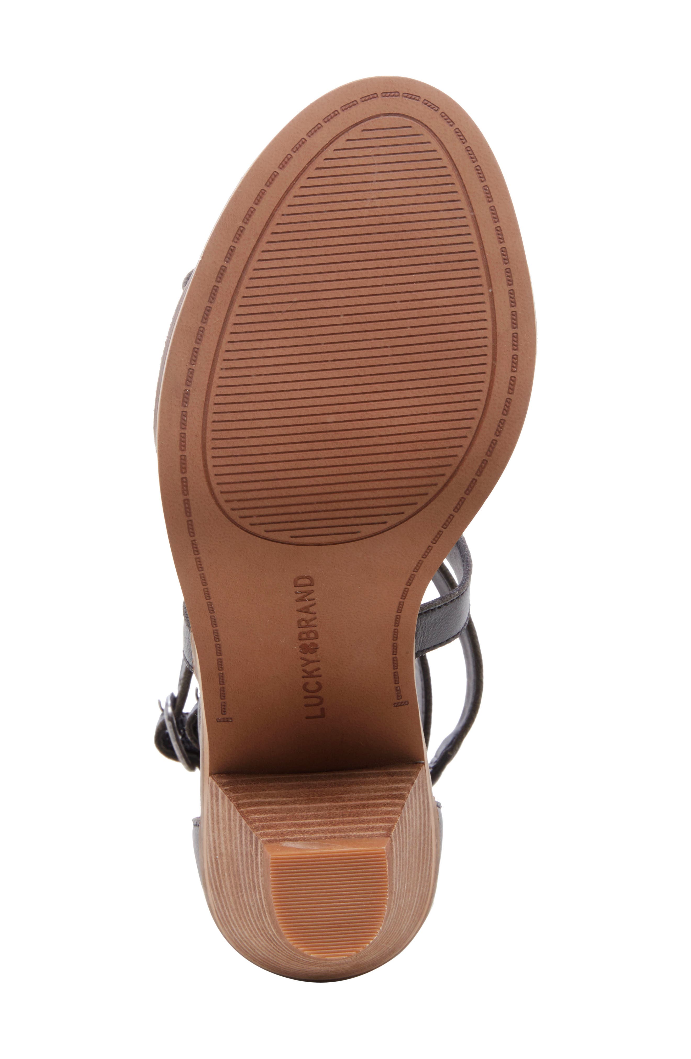 Ressia Double Ankle Strap Sandal, Alternate, color, BLACK 01