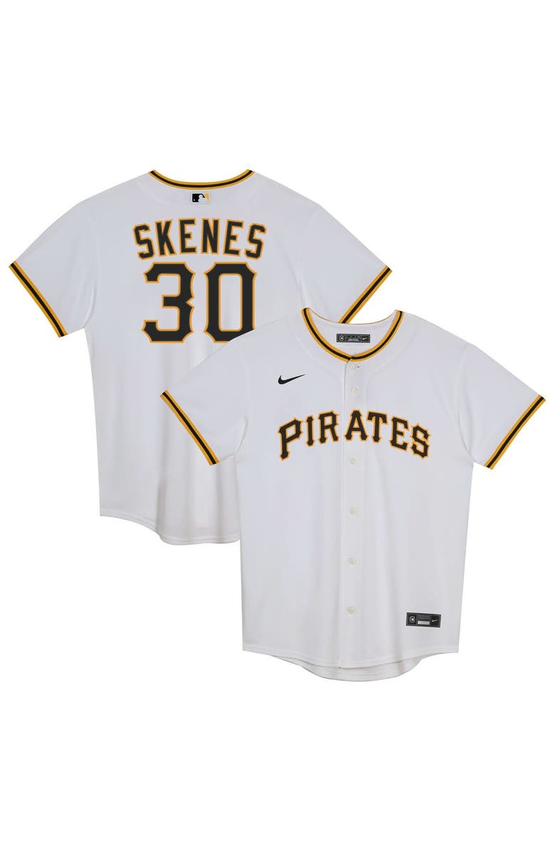 Nike Preschool Nike Paul Skenes White Pittsburgh Pirates Home Replica Player Jersey, Main, color, White