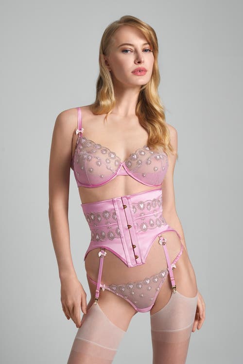 Scarlett Gasque Kiss-Me-Quick Waspie in Pink  product