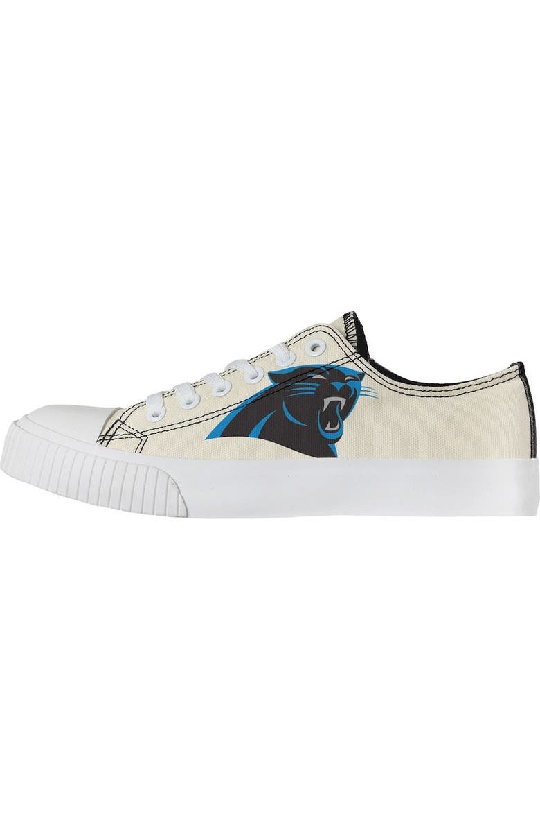 FOCO Women's FOCO Cream Carolina Panthers Low Top Canvas Shoes, Main, color,