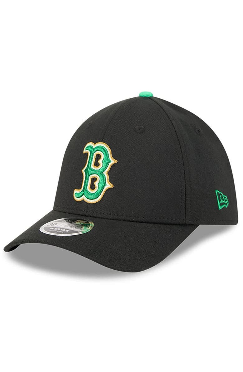 New Era Men's New Era  Black Boston Red Sox 2026 St. Patrick's Day 39THIRTY Flex Hat, Alternate, color, 