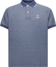 Psycho Bunny Kids' Heathered Pima Cotton Piqué Polo