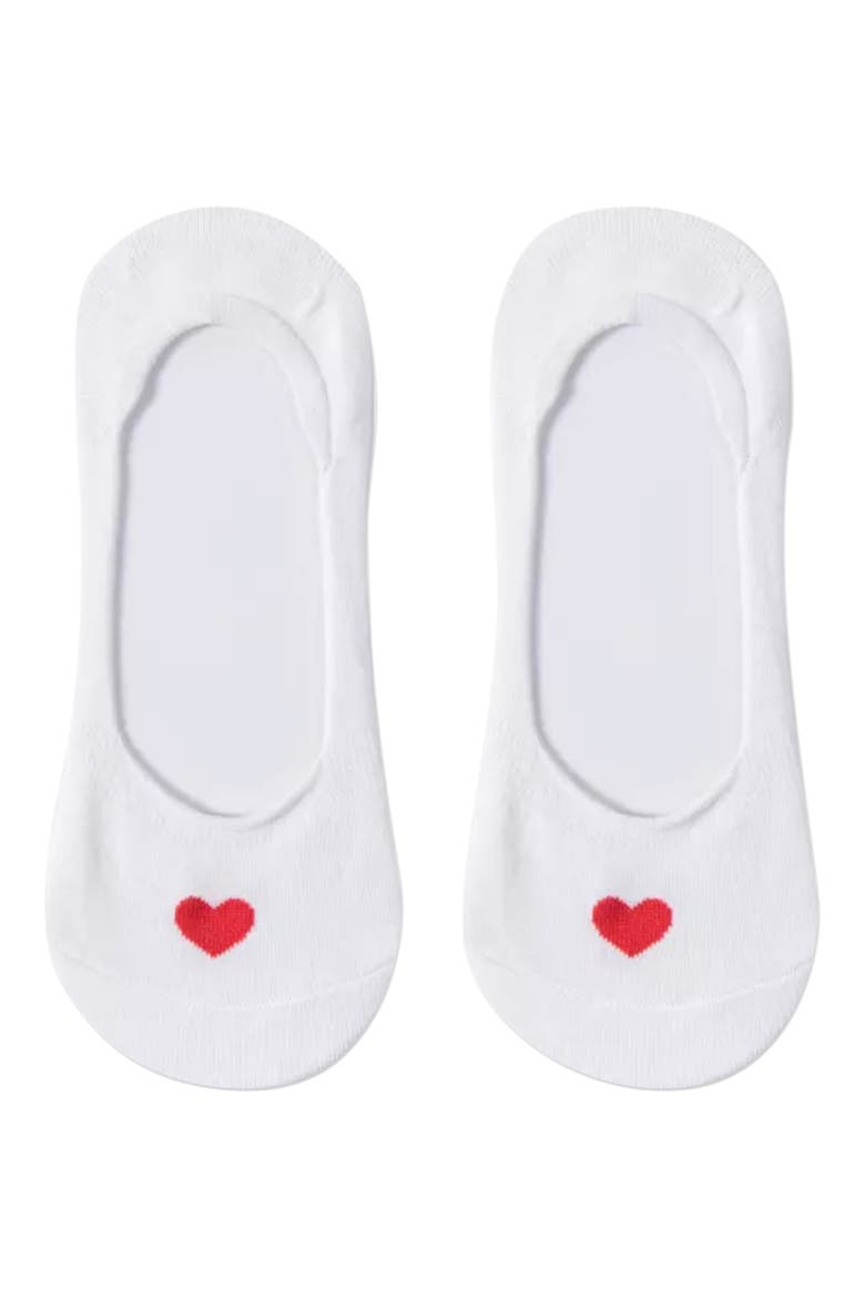 Assorted 3-Pack Secret Heart No Show Socks, Alternate, color, BLACK WHITE