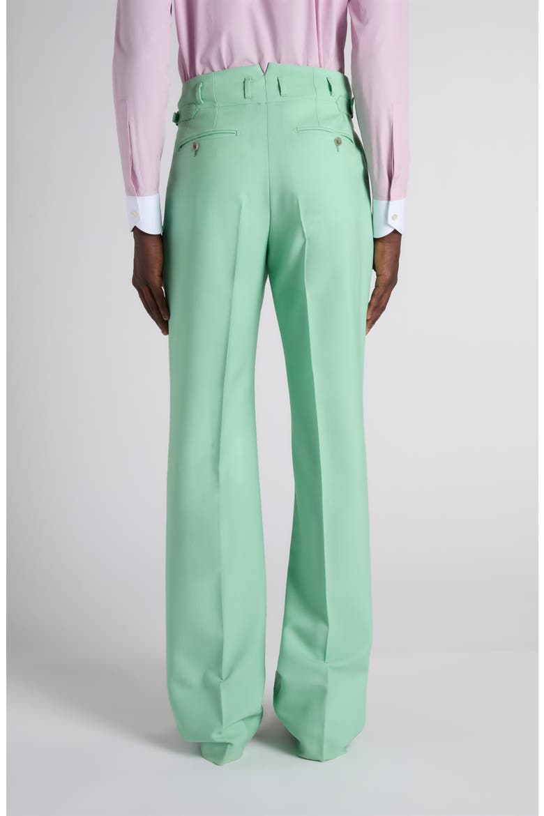 Compact Wool Hopsack Trousers, Alternate, color, AQUAMARINE